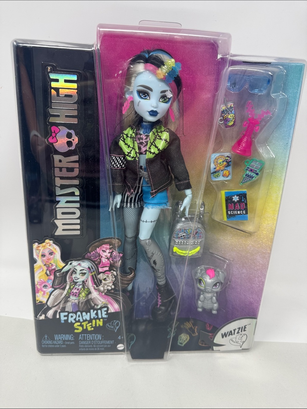 MATTEL MONSTER HIGH FRANKIE STEIN WATZIE DOLL FIGURINE